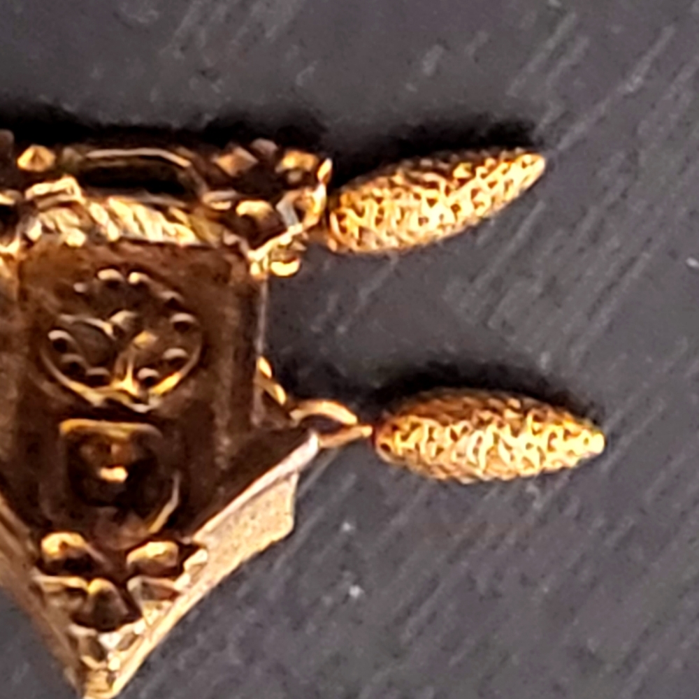 Antique grandfather clock  brooche